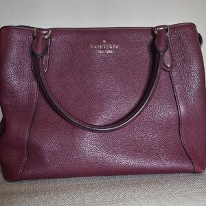 Kate Spade Plum Leather Shoulder Bag